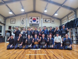 7월 4일 무더운 날씨에 사회인 검도대회 시합 연습